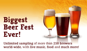 Ours isn't the "Biggest Beer Fest Ever" but I liked this picture.